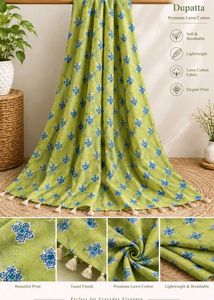 Beautiful Floral Print Dupatta