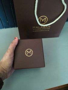 Malabar gold Mine platinum ring box