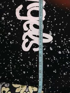Black "Angels" Graphic Crop Top