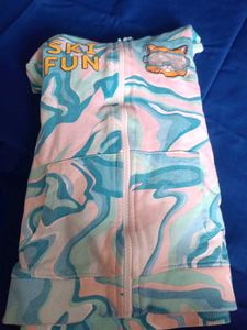 Cute "Ski Fun" Cat Hoodie