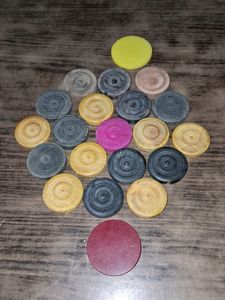 Vintage Checkers Game Pieces