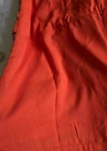 Bright Orange Sleeveless Dress