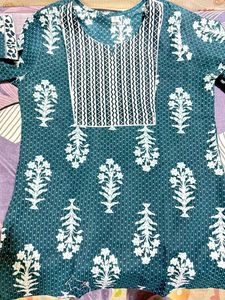Casual Printed Rayon Short Kurti