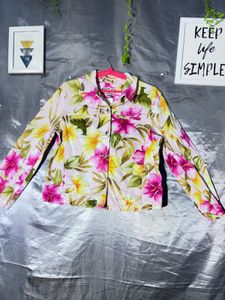 Floral Print Button-Up Shirt