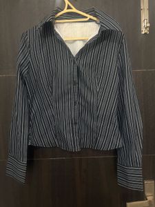 Classic Striped Button-Down Shirt
