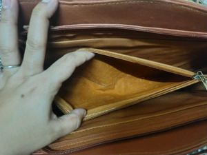 Stylish Brown Quilted Handbag
