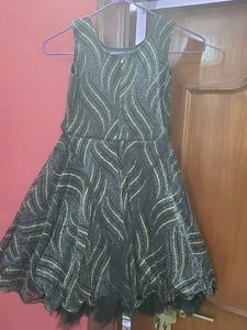 Sparkly Black &amp; Gold Party Dress