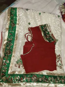 Embellished Net saree with blouse