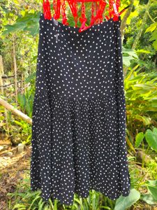 beautiful polka dots knee length dress