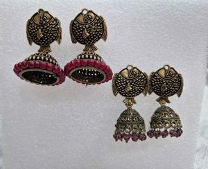 Bohemian Fish Design Jhumka Earrings