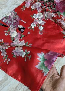 Red Imported Floral Kimono Robe🎀✨