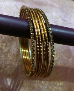 Set of Elegant Gold Bangles