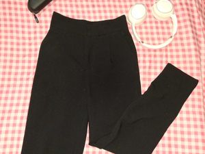 Classic Black High-Waisted Trousers