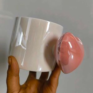 Korean Pinterest Heart Handle Mug