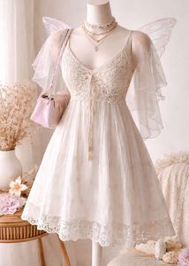 Cream Fairy Tale Lace Dress