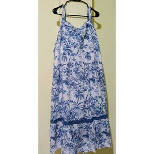 Blue Floral Maxi Dress