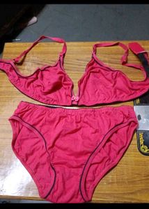 Red Bra & Panty Set