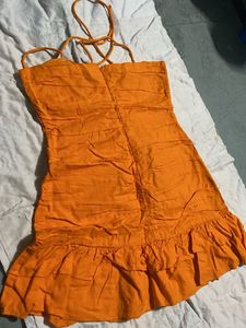Chic Orange Mini Dress