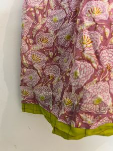 Adorable Floral Print Cotton Dress
