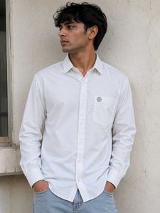 Cotton Blend Casual Shirt