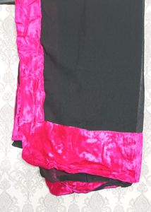 Black  and magenta color Dress