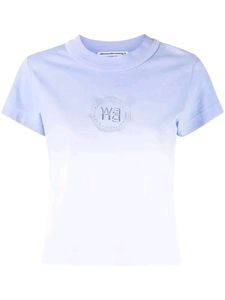 ALEXANDER WANG  Ogo Embroidered Ombre T-Shirt Pink
