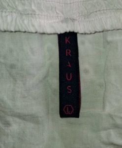 White Cotton Smocked Crop Top | KRAUS Like New