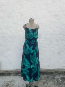 Tropical Print Maxi Dress