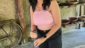 Pink Smocked Crop Top.. hello summer