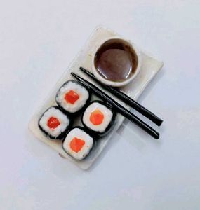 Miniature Sushi Set with Soy Sauce