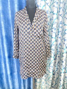 Geometric Print Tunic Shirt