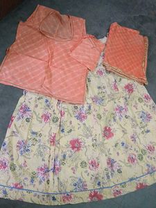 Women's Floral Kurta Set with Dupatta