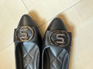 Black Embellished Pointed Toe Heels