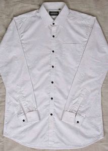 Men's Classic White Button-Down Shirt