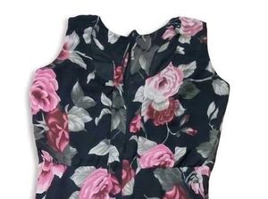 Floral Printed Sleeveless Maxi Dress
