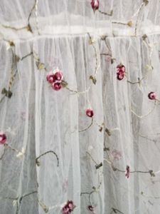 Sheer Embroidered Floral Mini Dress