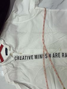 Men's White Graphic Print Casual Shirt