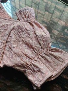 Cute Detailed Baby Pink Top🩷