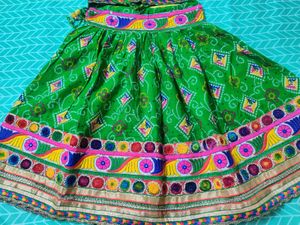 Vibrant Green Embroidered Lehenga Choli