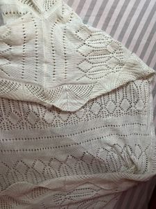 Elegant Cream Knitted shrug