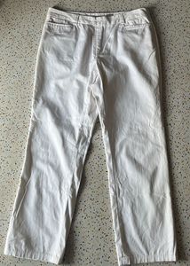 White Straight Leg Pants