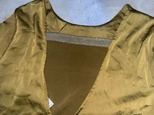 H&amp;M Olive Green Dress with Open Back Detail