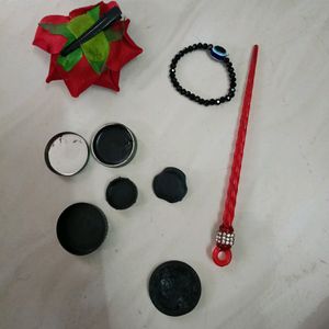 Kajal,Hair Stick &amp; Rose Pin