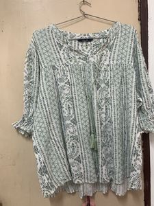 Bohemian Print Tassel Top