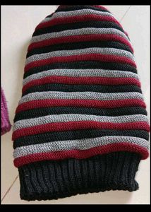 Striped Knit Beanie
