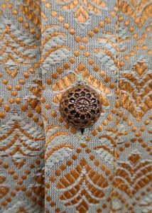 Men's Jacquard Kurta pista  green colour