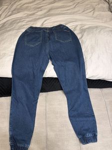 Blue Denim Jogger Pants