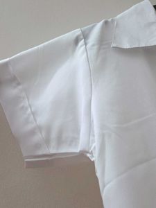 Classic White Short Sleeve Button-Up Shirt