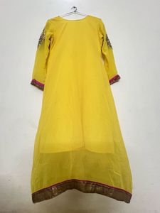 Vibrant Yellow Kurta Set with Dupatta