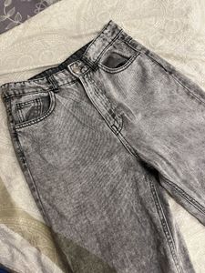 👖Grey Acid Wash Denim Jeans